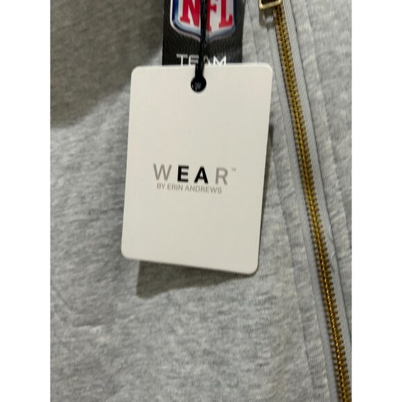 NEW Women's M WEAR by Erin Andrews San Francisco 49ers Full-Zip Hoodie, Oversize - Picture 3 of 3